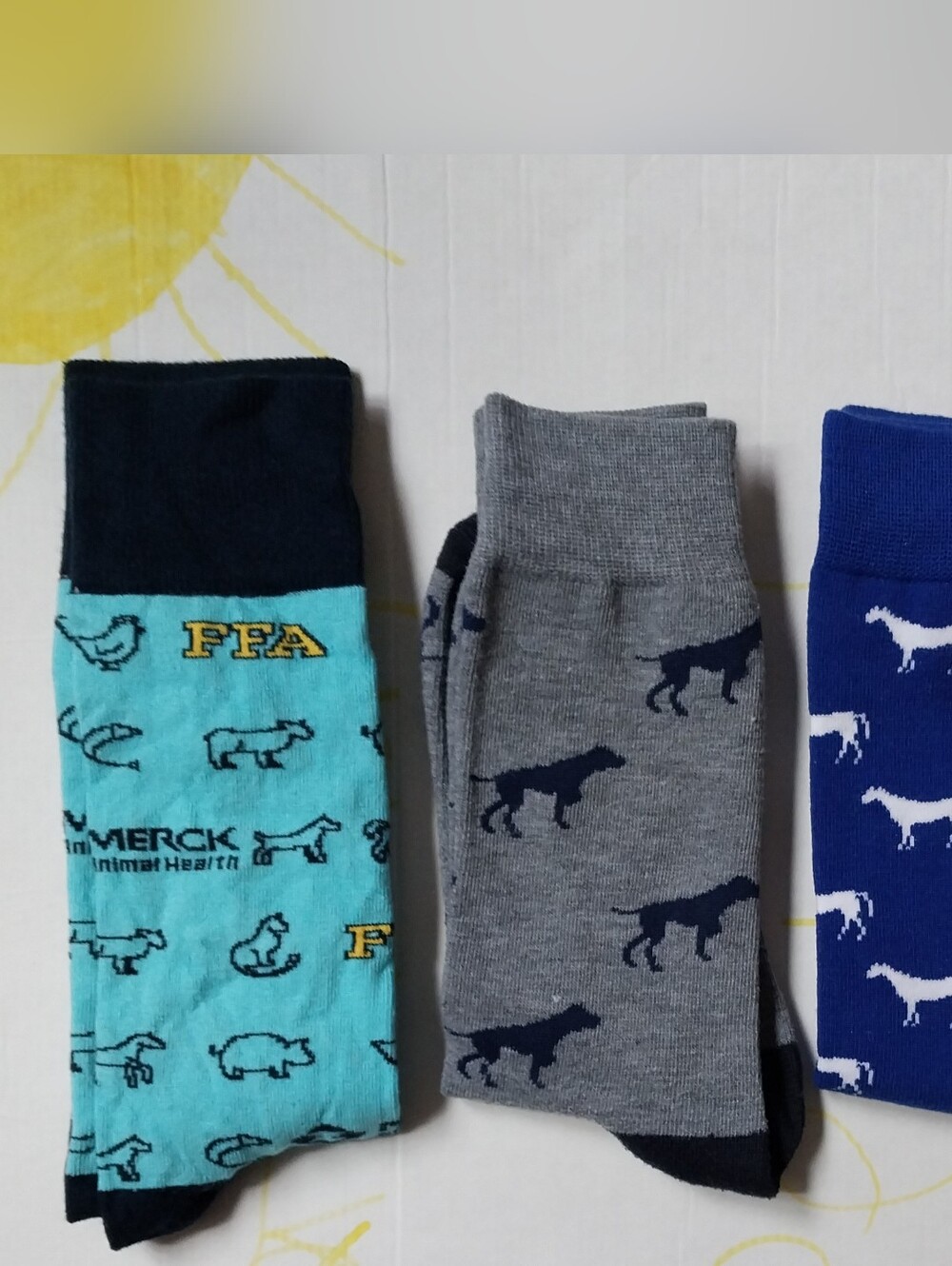 Men's Dog Pattern Crew Socks